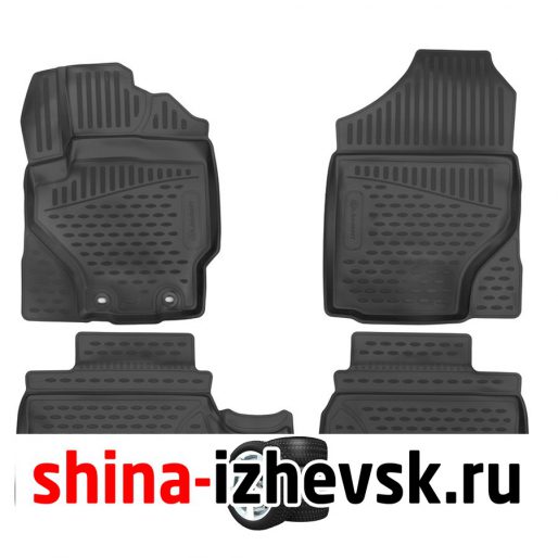Коврик Autofamily коврики 3D в салон для TOYOTA  Aqua (P10), 2011-2014, х/б, правый руль, 4 шт. ) в Ижевске